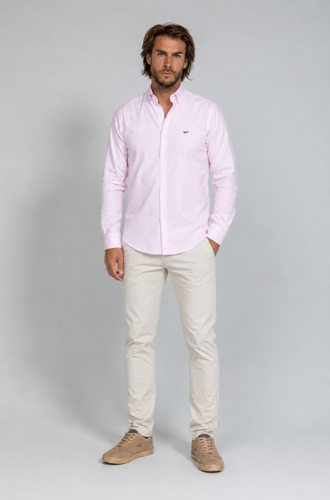 Camisa Pinpoint Rosa
