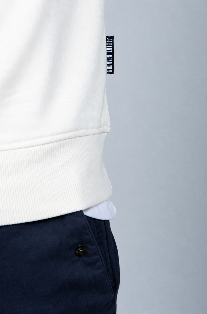 Sudadera básica Brandon crema