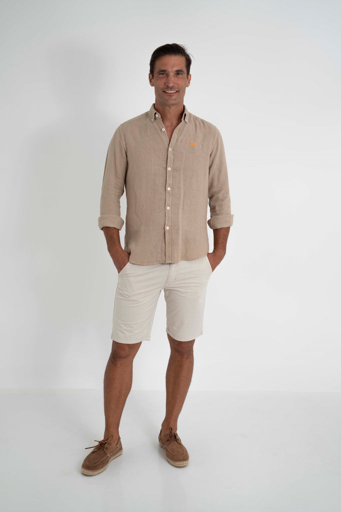 Camisa Milano Premium 100% Kaki