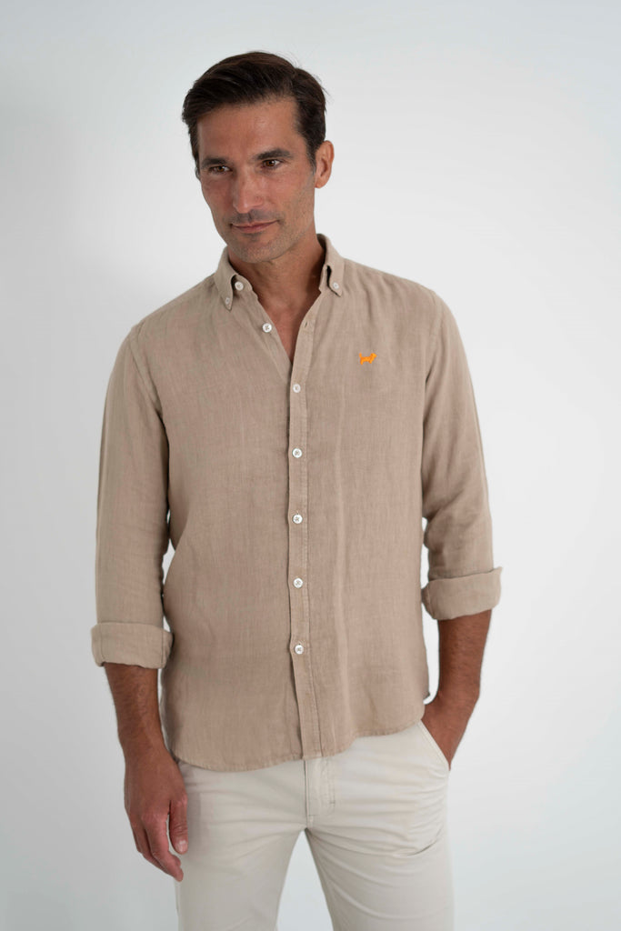 Camisa Milano Premium 100% Kaki
