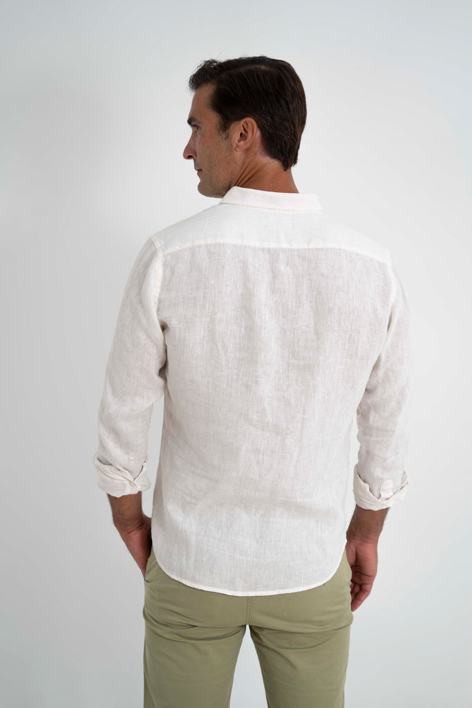 Camisa Milano Premium 100% Lino Crudo