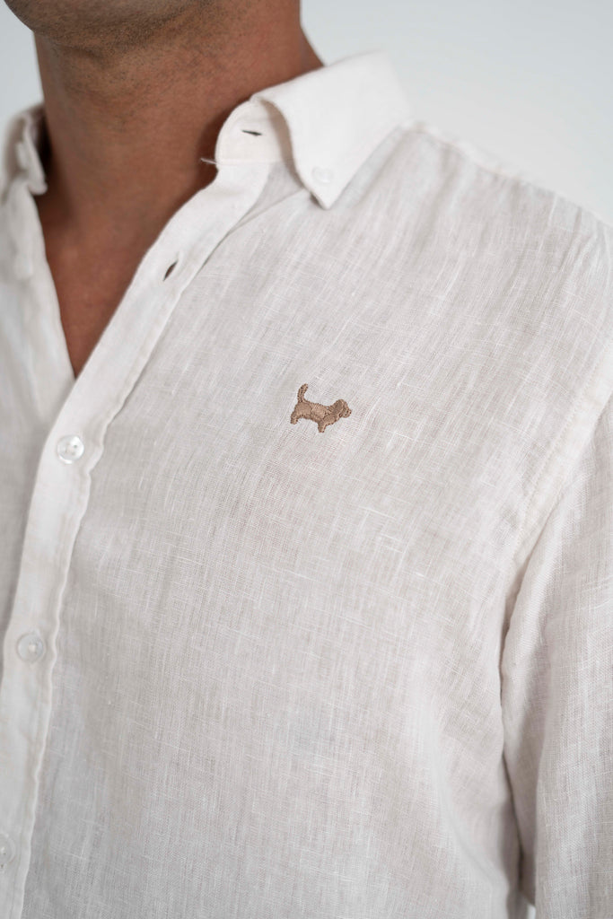 Camisa Milano Premium 100% Lino Crudo
