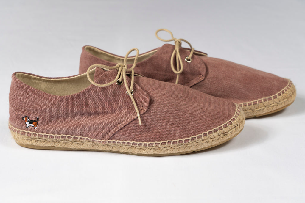 Alpargata Blucher Cordones Vino