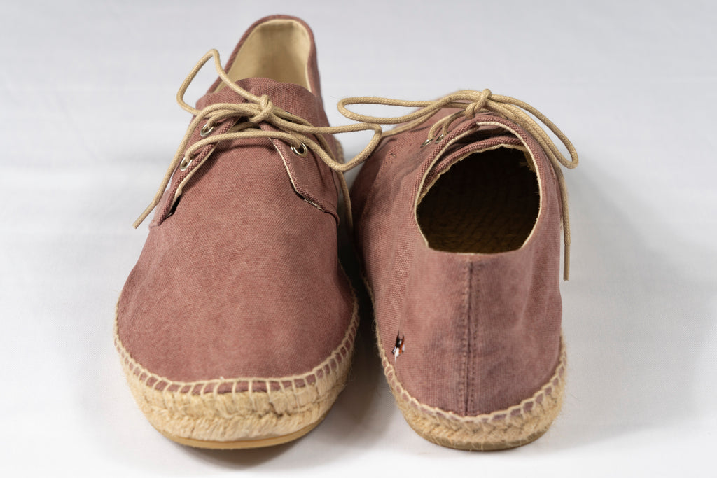 Alpargata Blucher Cordones Vino