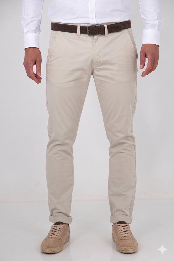 Pantalón Básico Elástico Piedra