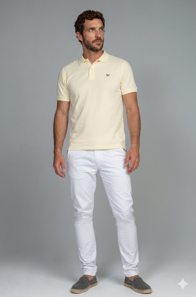 Polo Básico Brandon Amarillo Palo