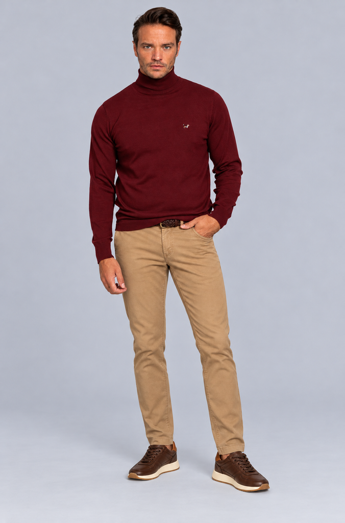 Jersey Cuello Cisne Granate
