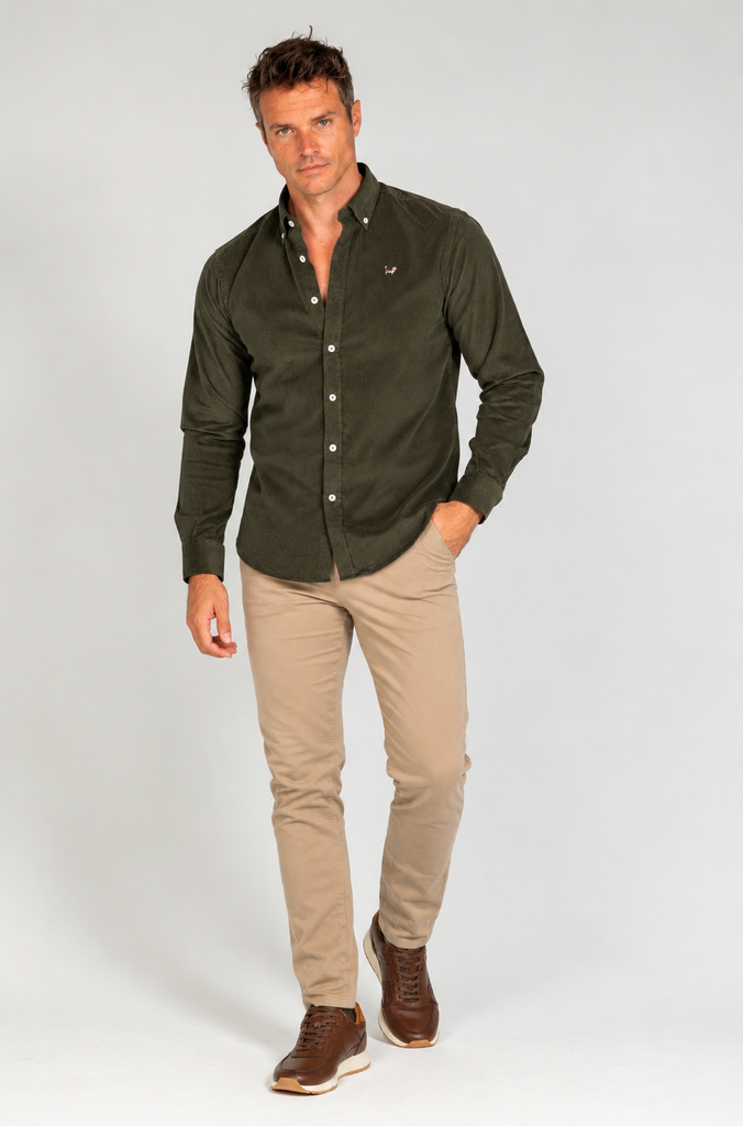 Camisa micropana kaki