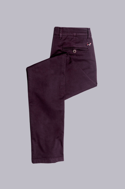 Pantalón Chino Slim Berenjena