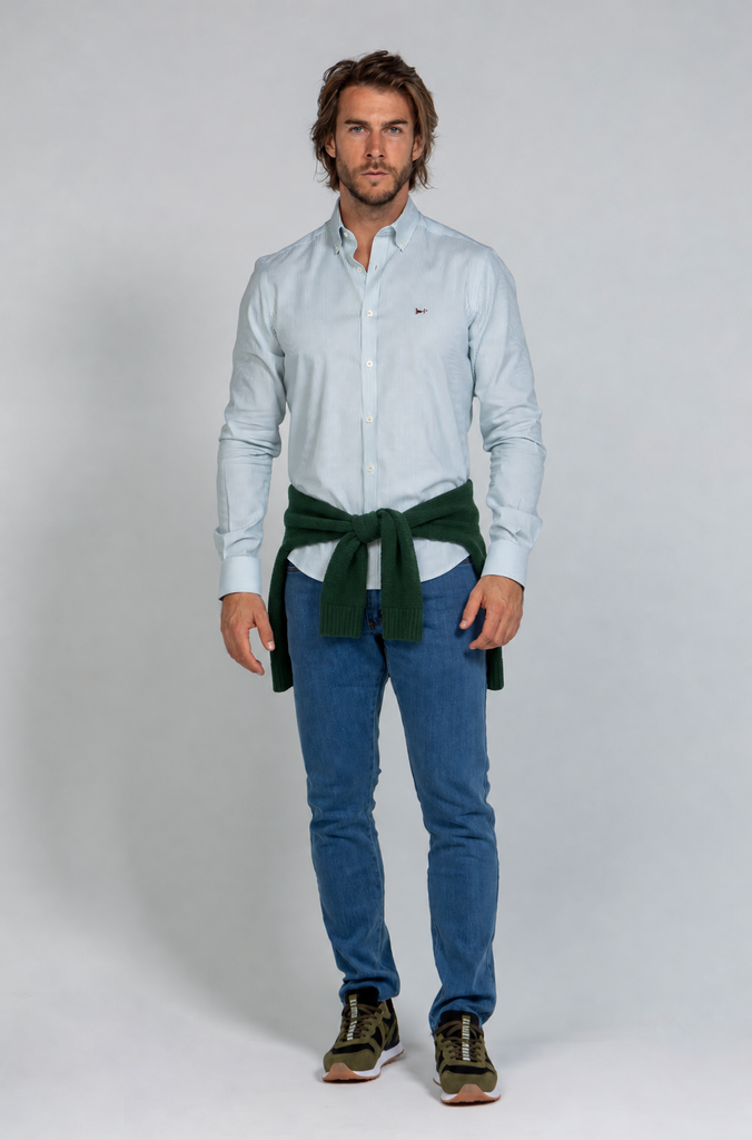 Pantalón Vaquero Stone Washed Claro