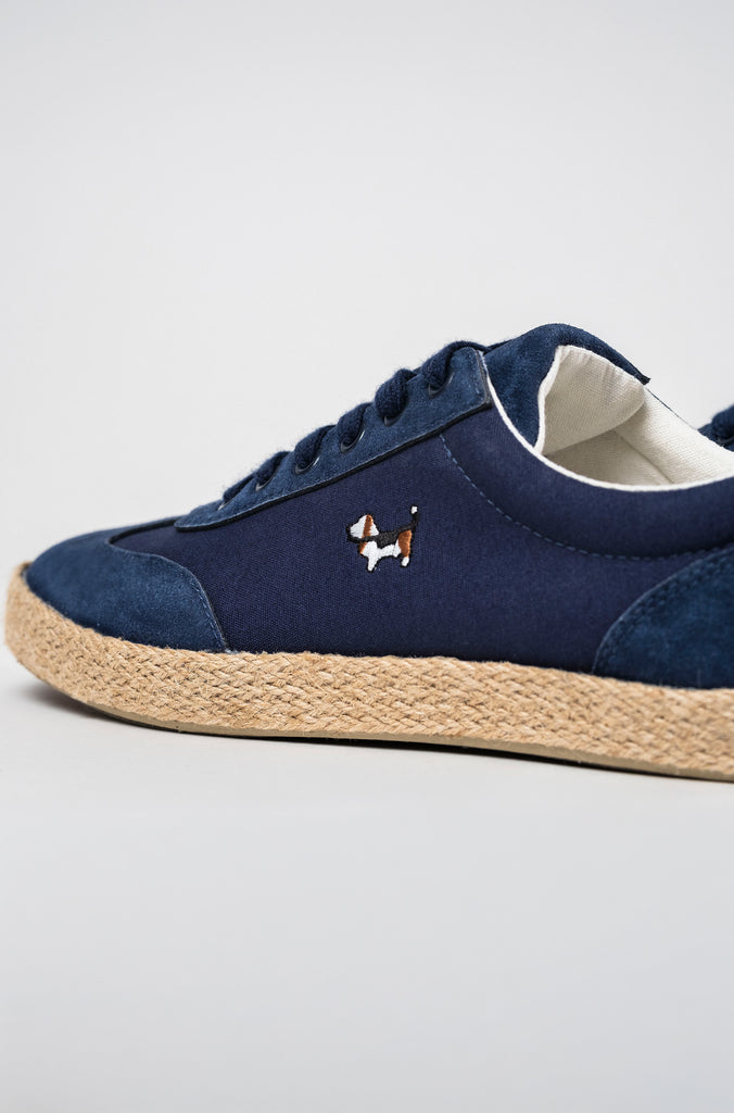 Zapatilla Yute Marino con Cordón