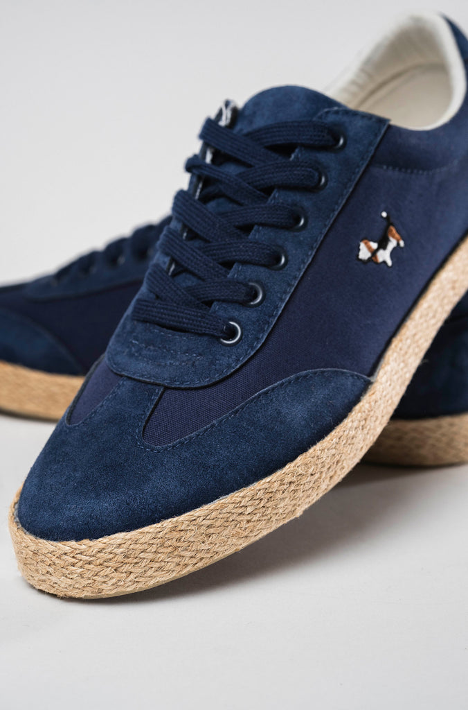 Zapatilla Yute Marino con Cordón