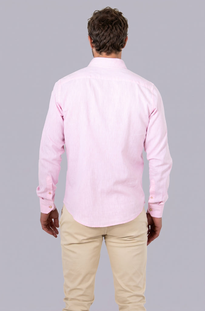 Camisa Lino Sport Rosa