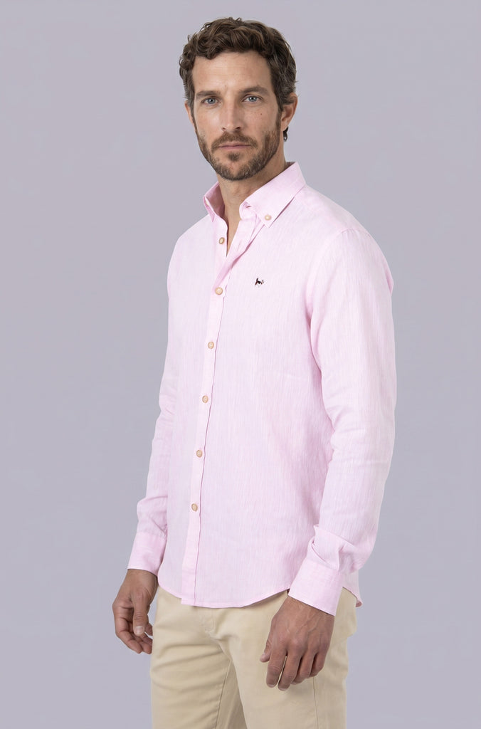 Camisa Lino Sport Rosa