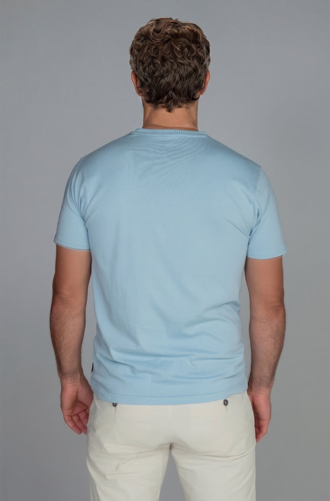 Camiseta Básica Brandon Turquesa Soft