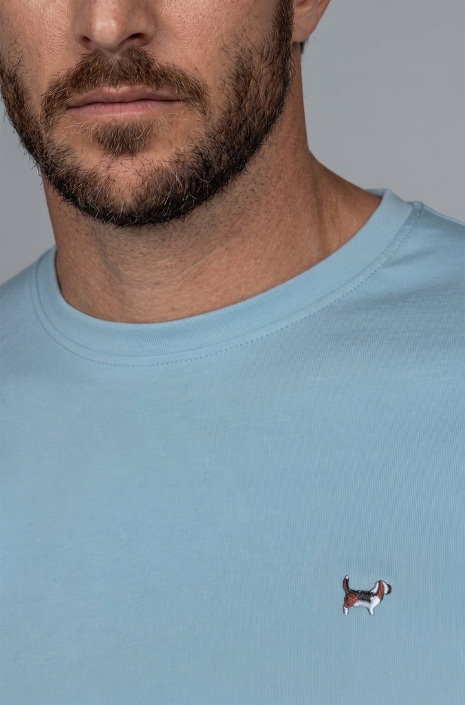 Camiseta Básica Brandon Turquesa Soft