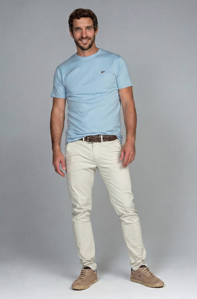 Camiseta Básica Brandon Turquesa Soft