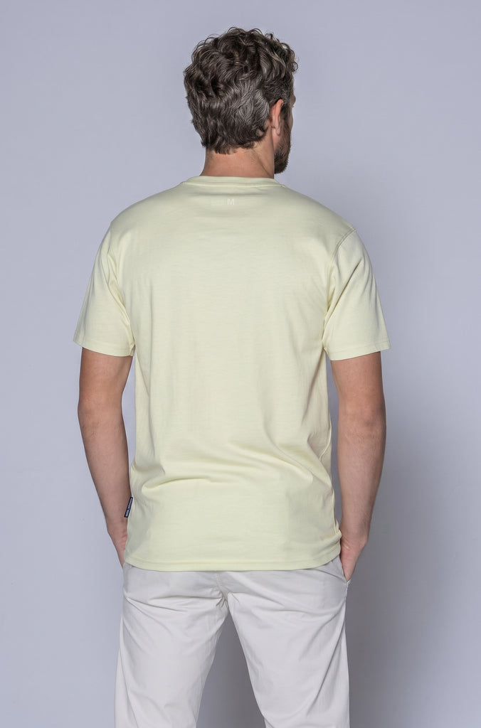 Pack camisetas básicas blanca y amarillo palo
