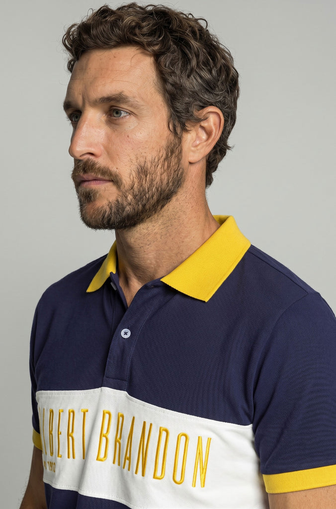 Polo Rugby Marino Combinado