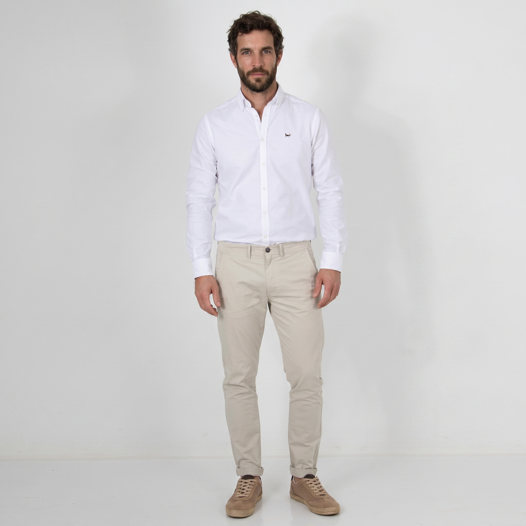 Pantalón Básico Elástico Piedra