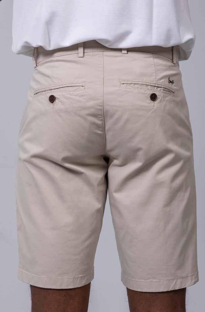 Bermuda Cerdeña Elástica Beige