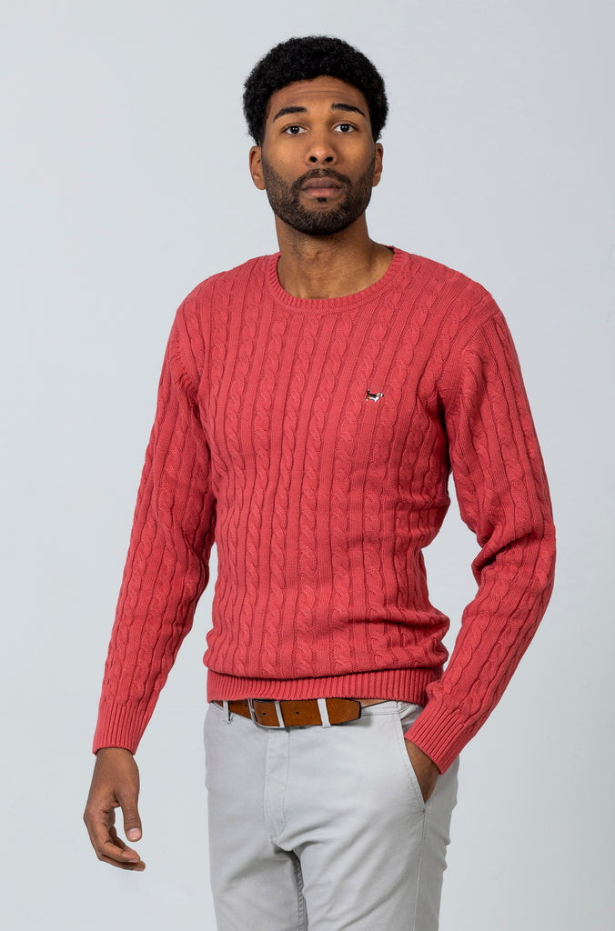 Suéter Cadenas Cuello Redondo Coral