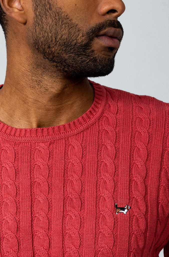 Suéter Cadenas Cuello Redondo Coral