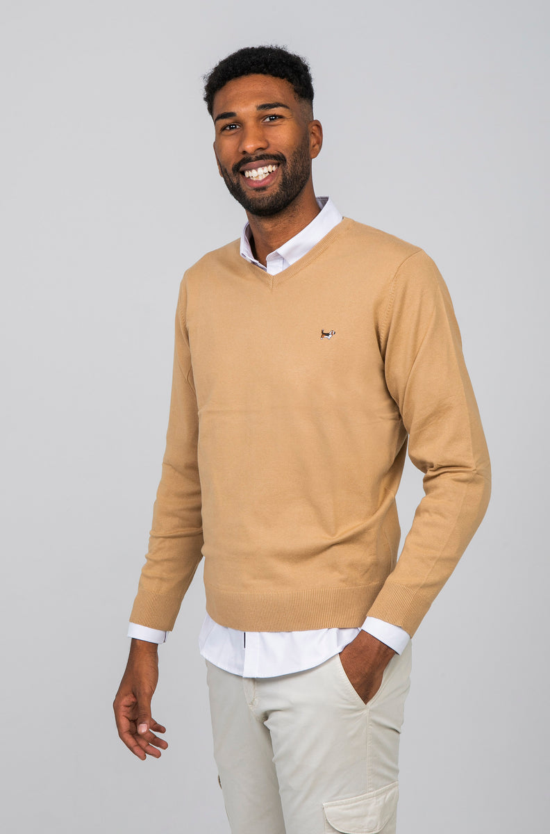 Suéter Life Pico Beige en Albert Brandon