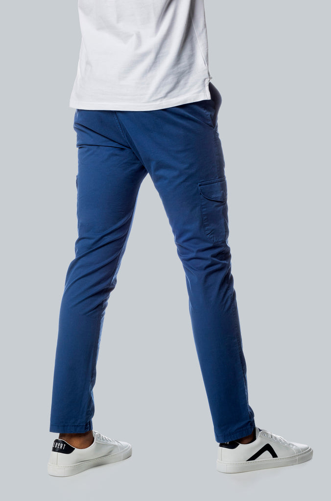 Pantalón Largo Cargo Slim Índigo
